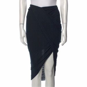 Helmut Lang Black Pencil Skirt